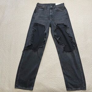 AE American Eagle High-Rise Baggy Mom Jeans Size 6